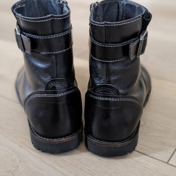 Birkenstock Black Leather Boots 40 - Picture 5 of 6